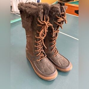 Tall Merrell Mocha Performance brown Waterproof 200 gram insulation boots 5.5